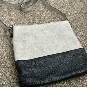 Kate Spade Cream/Black Leather Crossbody!